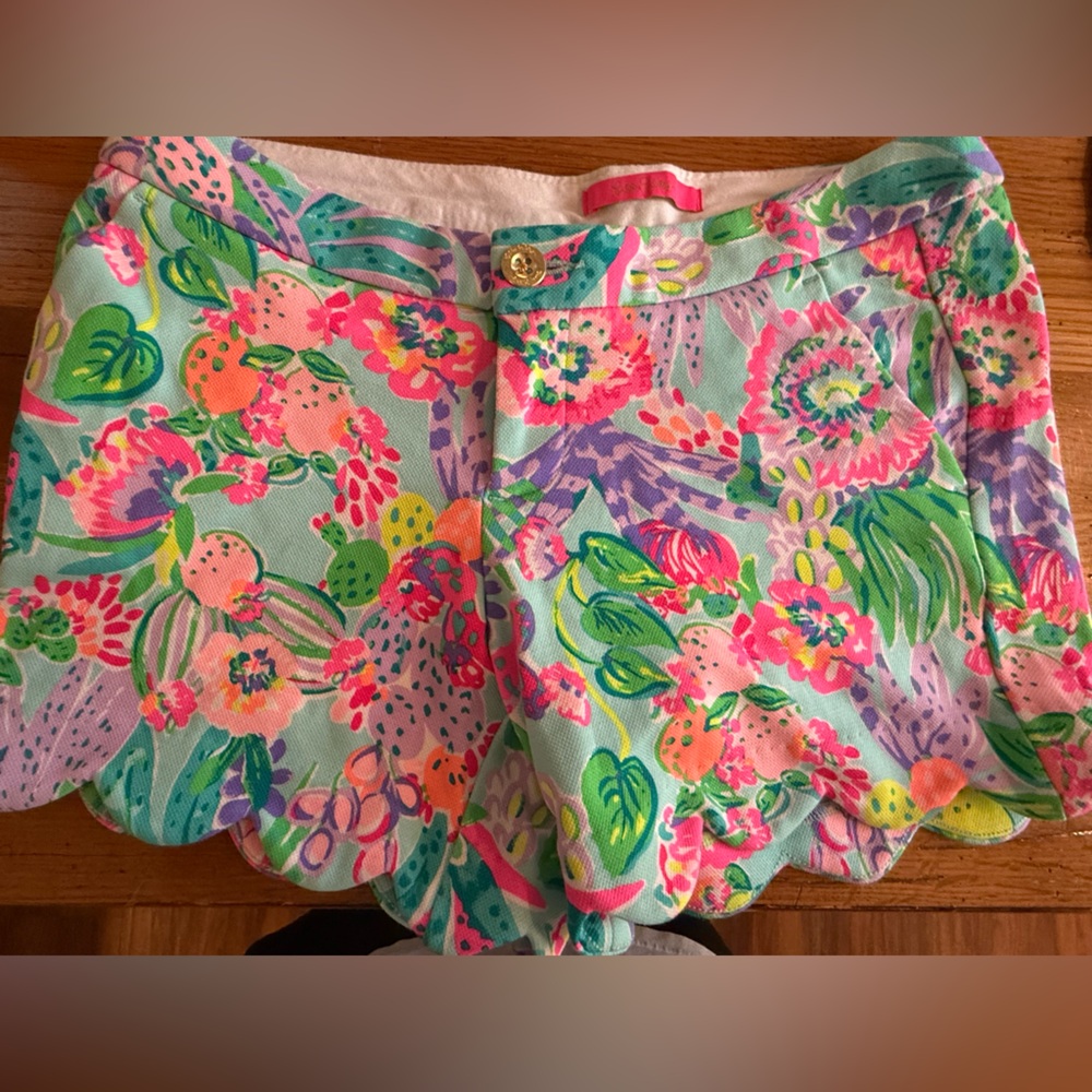 Lilly Pulitzer Floral Women's Shorts - Pink, Green, Purple